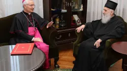 L'arcivescovo Suriani, nunzio apostolico in Serbia e il patriarca Irenej / pd