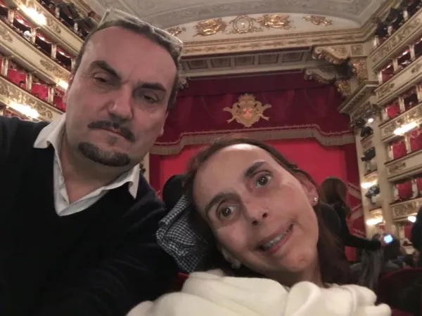 Silvia Battini con il marito  |  | pd