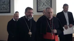 Il Cardinale Pietro Parolin e l'arcivescovo maggiore Sviatoslav Shevchuk durante i lavori a Roma del Sinodo Greco Cattolico Ucraino nel 2019 / Chiesa Greco Cattolico Ucraina
