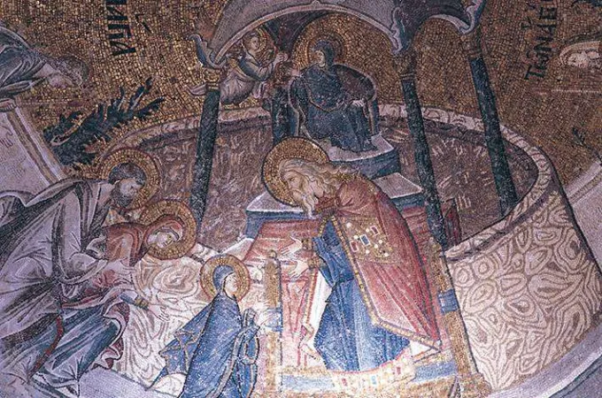 Un dettaglio dei mosaici nella chiesa di San Salvatore in Chora, ora moschea | muze.gov.tr