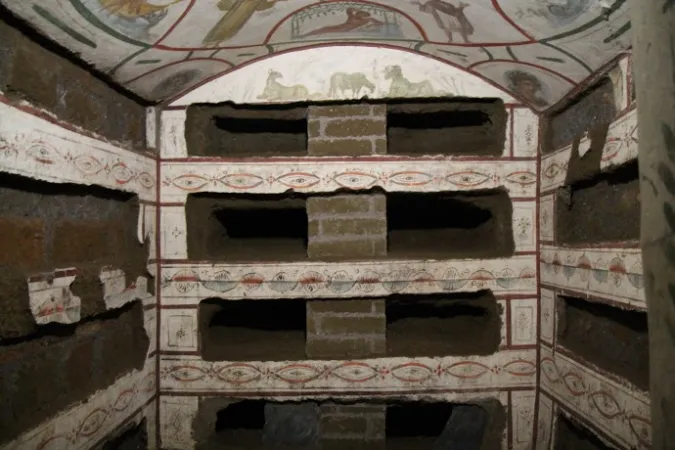 Gli affreschi delle catacombe dei Santi Marcellino e Pietro |  | AlexeyGotovskiy/CNA
