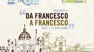 Da “Francesco a Francesco”, la staffetta che parte da Roma e arriva ad Assisi