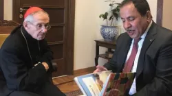L'incontro tra il Cardinale Tauran e il Segretario generale del KAICIID Faisal bin Muammar, Vienna, 7 aprile 2017 / KAICIID