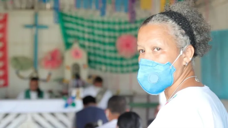 Tonantins, Brasile. Una delle sorelle che ha fornito assistenza sanitaria alle comunità remote dell'Amazzonia durante la pandemia di Covid-19 |  | UISG