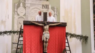 A Trapani restaurato il Crocifisso del rito della “discesa dalla croce”