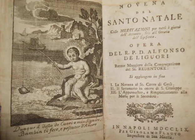 Un testo originale di Sant' Alfonso con il canto 