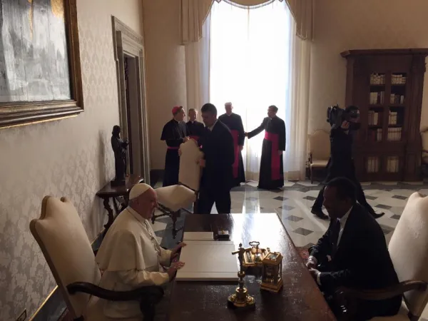 Il Papa incontra il Presidente del Commonwealth di Dominica |  | Marco Mancini Acistampa