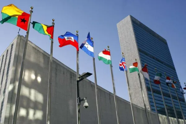 Una veduta del Palazzo di Vetro, sede delle Nazioni Unite a New York / AG / ACI Stampa