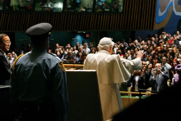 La visita di Benedetto XVI alle Nazioni Unite, New York, 8 aprile 2008 / Vatican Media / Holy See Mission