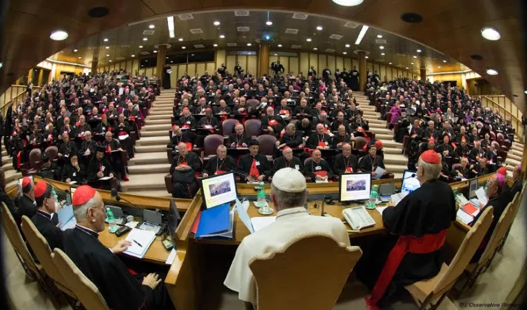 L'Aula del Sinodo durante la Congregazione generale |  | Osservatore Romano