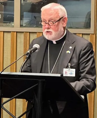 L'arcivescovo Gallagher, ministro vaticano per i Rapporti con gli Stati | UN Holy See Mission