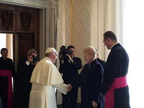 Il Papa e la Presidente lituana |  | Marco Mancini - Acistampa