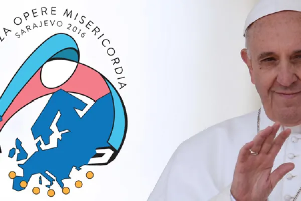 Il logo del Convegno sulle Opere di Misericordia e una immagine di Papa Francesco  / CCEE