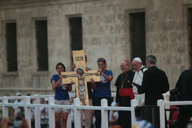 Il Papa e i giovani cubani  |  | Edoardo Berdejo /Aci Group