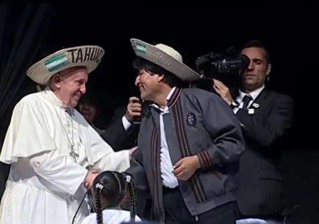 Il Papa ed il Presidente Morales |  | CTV
