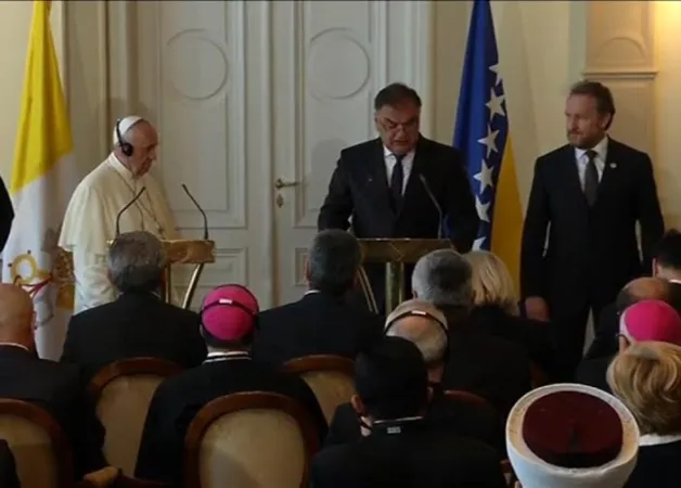 Il Papa nel Palazzo presidenziale di Sarajevo |  | CTV