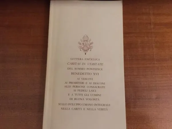 L'enciclica Caritas in Veritate di Papa Benedetto XVI |  | Marco Mancini - Aci Stampa