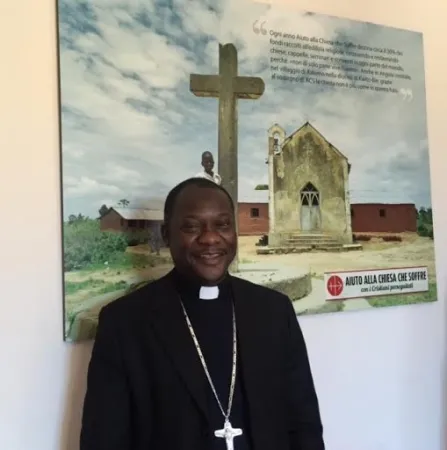 monsignor Cyr-Nestor Yapaupa | Monsignor Cyr-Nestor Yapaupa, vescovo di Alindao (Centrafrica) in visita alla sede di ACS | ACS 