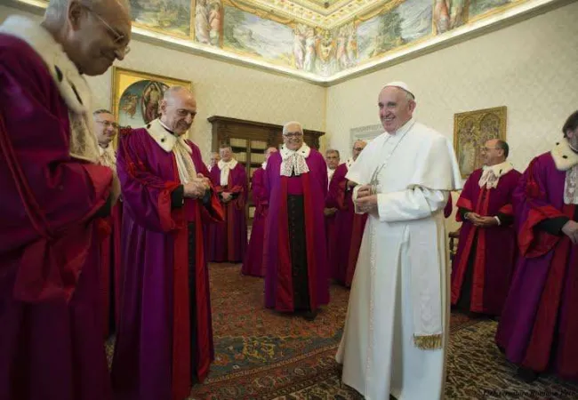 Il Papa con i giudici della Rota Romana  |  | OR- Aci Group