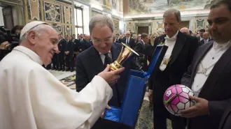 Il Papa ai calciatori: “Siate campioni nello sport, ma soprattutto campioni nella vita!”