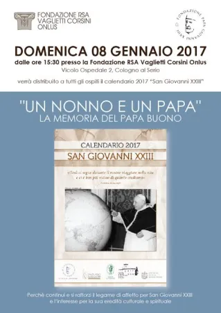 Il calendario 2017 di Papa Giovanni XXIII |  | Fondazione Papa Giovanni XXIII