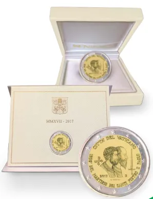 La moneta commemorativa da 2 euro |  | Sala Stampa della Santa Sede