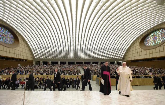 Papa Francesco in Aula Paolo VI |  | L'Osservatore Romano, ACI Group