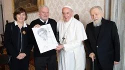 Papa Francesco con Kiko Argüello, María Ascensión Romero e Padre Mario Pezzi / Cammino Neocatecumenale
