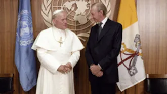 L' Anno di Giovanni Paolo II, la "famiglia di nazioni" dell'ONU per l'uomo e la libertà