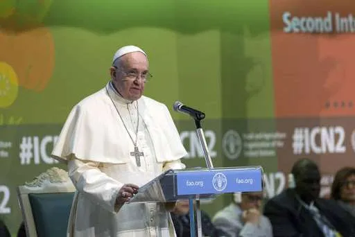 Papa Francesco, FAO | Papa Francesco alla FAO nel 2014 | FAO
