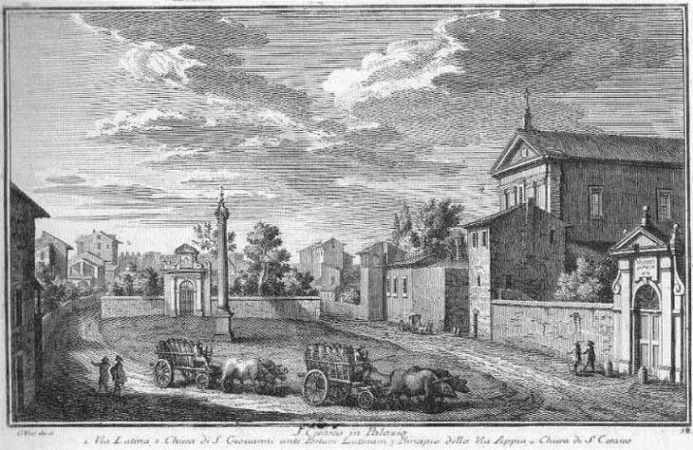 Una immagine di San Cesareo al Palatino di Giuseppe Vasi |  | pd