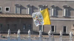 La bandiera della Santa Sede vista dalla Pontificia Università Urbaniana / Bohumil Petrik / CNA 