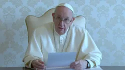 Papa Francesco durante un videomessaggio / Vaticannews