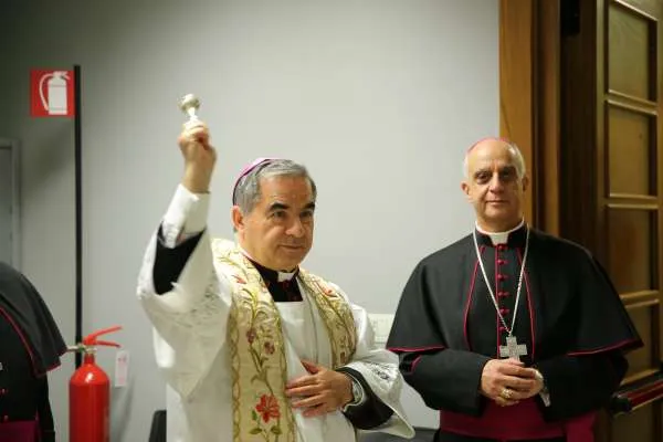 L'Arcivescovo Becciu |  | Daniel Ibanez CNA