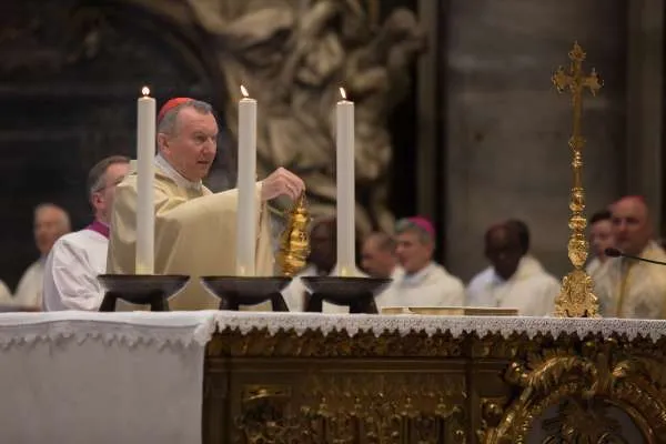 Cardinale Pietro Parolin | Il Cardinale Pietro Parolin, Segretario di Stato Vaticano, durante la celebrazione di una Messa  | Daniel Ibanez / ACI Group