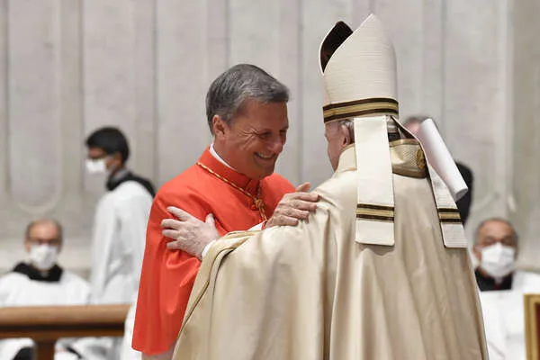 Il Cardinale Grech, Segretario Generale del Sinodo dei Vescovi, con il Papa |  | Vatican Media - ACI Group