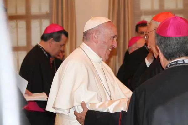 Papa Francesco con i vescovi del CELAM nel 2017 |  | Archivio CNA