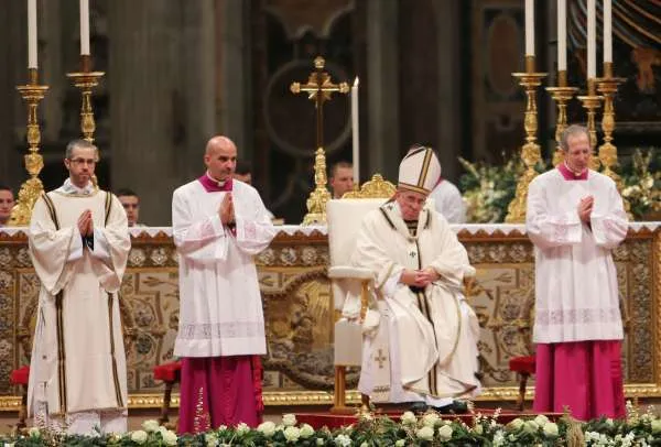 Papa Francesco  | Una celebrazione di Papa Francesco in Basilica Vaticana | Lauren Cater / CNA 