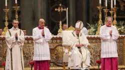 Una celebrazione di Papa Francesco in Basilica Vaticana / Lauren Cater / CNA 