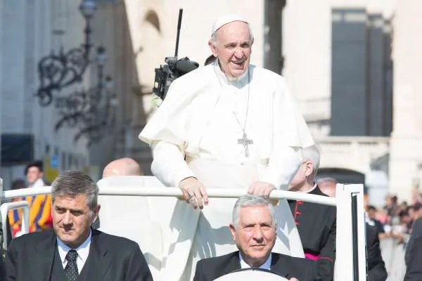 Papa Francesco durante un'Udienza generale |  | ACI Group archive