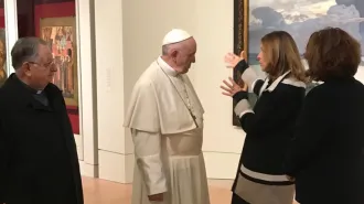 Papa Francesco visita la Mostra Pilgrimage of Russian Art