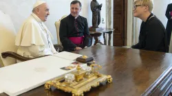 Papa Francesco e il primo ministro lituano Šimonytė / Vatican Media / ACI Group