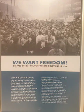 We want freedom | Il pannello introduttivo della mostra 