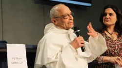 Fr. Bruno Cadoré, Maestro dell'Ordine dei Domenicani, durante il meeting point in Sala Stampa vaticana, 17 gennaio 2017 / Lucia Ballester / ACI Group