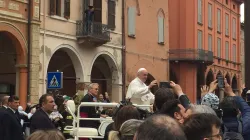 Papa Francesco in un momento della visita a Carpi, 2 aprile 2017 / Marco Mancini / ACI Stampa