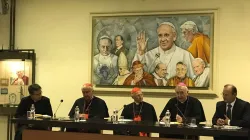 La conferenza stampa della presidenza CCEE dopo l'incontro con il Papa, Radio Vaticana, 18 maggio 2017 / AA / ACI Stampa