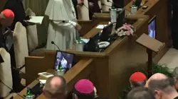 Papa Francesco durante il suo intervento all'Assemblea Generale della CEI, 22 maggio 2017 / RI