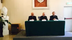 I tre nuovi metropoliti polacchi parlano con la stampa a San Stanislao, nella "casa dei polacchi" a Roma, 30 giugno 2017 / Veronica Giacometti / ACI Stampa 