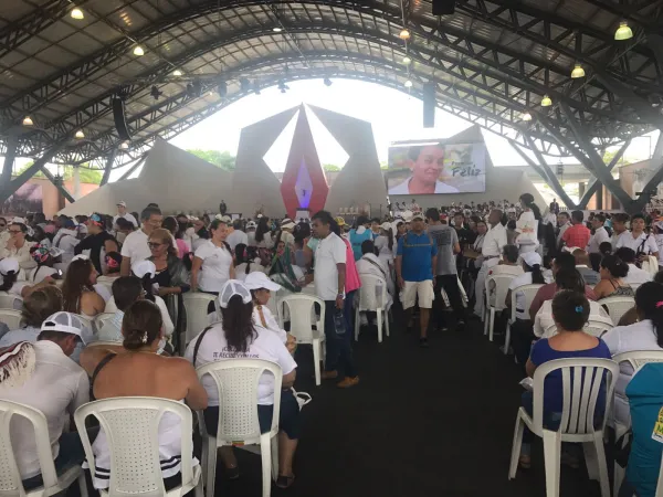 Papa Francesco in Colombia | Il palco del Parque de Las Malacas, dove avviene il grande incontro per la riconciliazione nazionale  | Alvaro de Juana / ACI Group