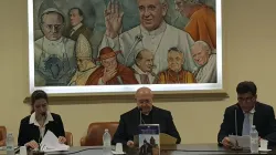 Un momento della presentazione del libro di Adrienne Suvada "Comunicazione ed Organizzazione della Chiesa armeno cattolica", Radio Vaticana, 5 ottobre 2017 / Andrea Gagliarducci / ACI Stampa